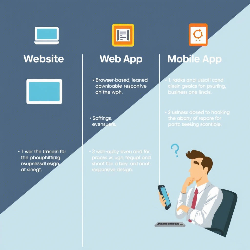 Perbedaan Website, Web App, dan Mobile App: Mana yang Tepat untuk Bisnis Anda?